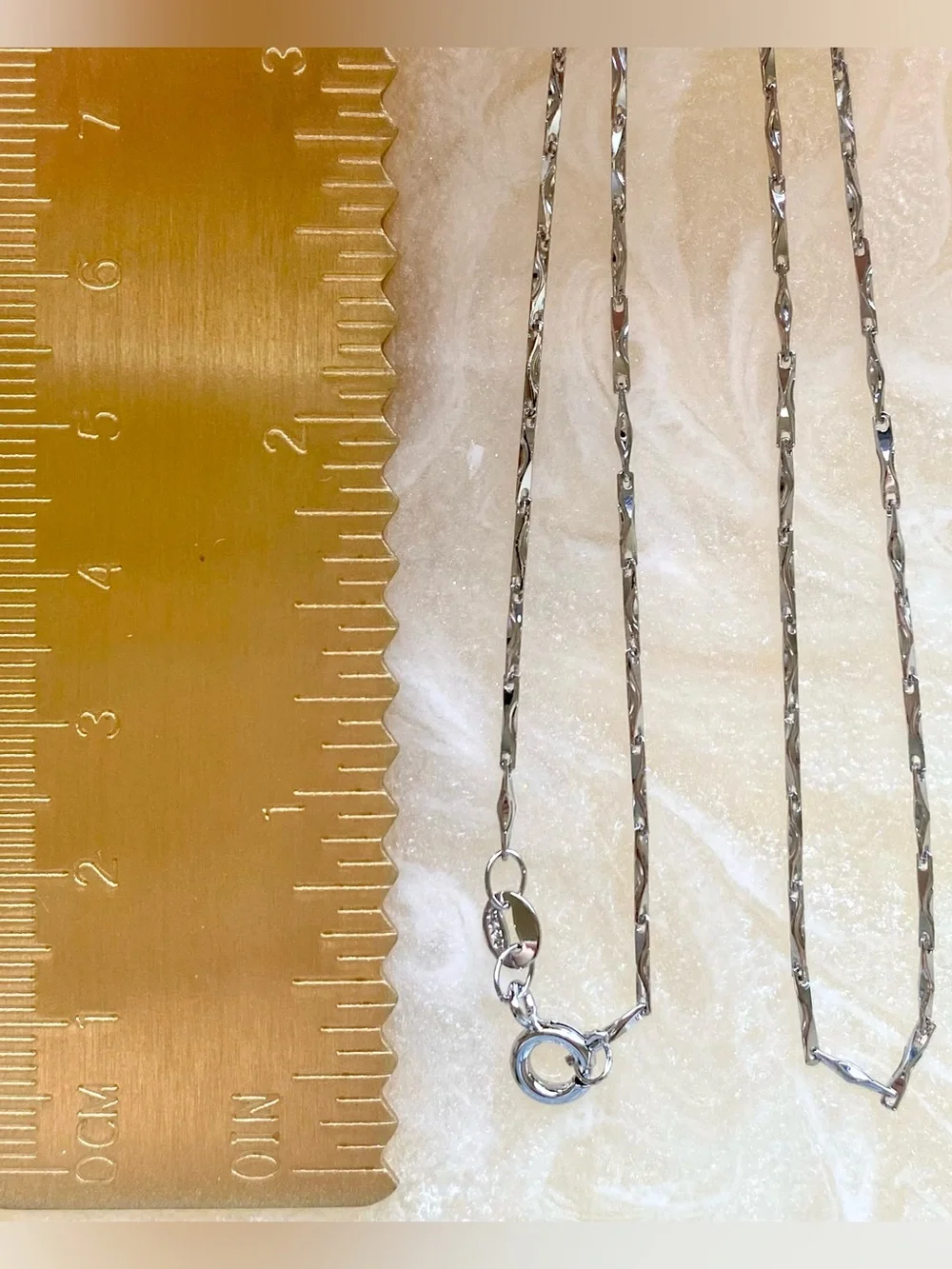 Silver Twisted Chain Necklace